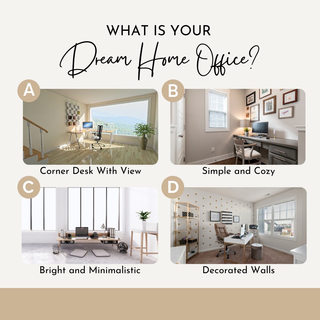 Which of these inspiring offices would you choose to make your work-from-home dreams a reality?

#office #officespace #officedecor #officedesign #homeoffice #dreamoffice #workfromhome #gabyleveille #broker #kellerwilliams #kwedge #kwluxury #burlington #burlingtonrealtor