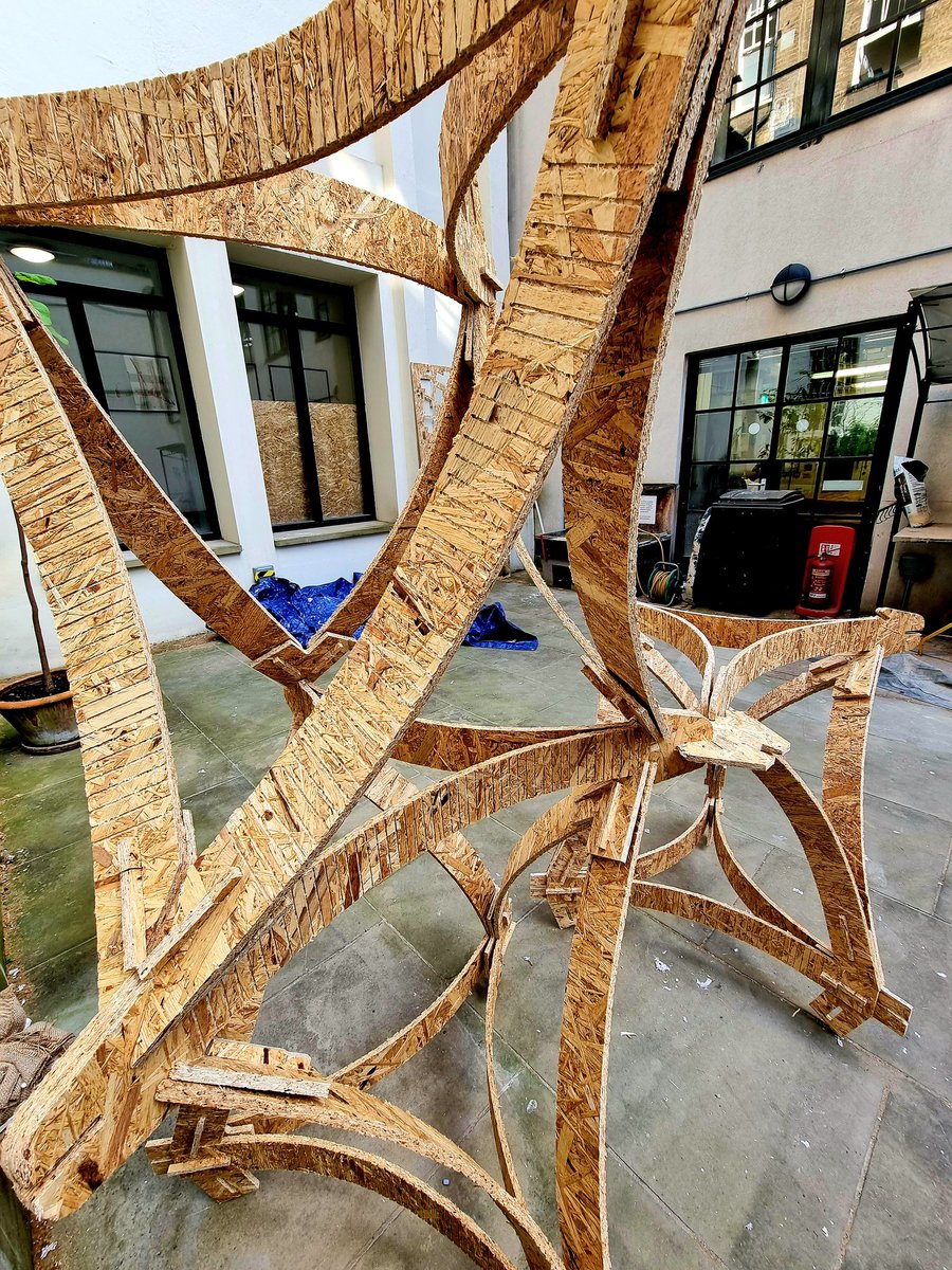 Another day <a href="/AAEmtech/">AA EmTech</a> <a href="/AASchool/">aaschool</a> 
#design and #build project at our studio. Using recycled #OSB #boards