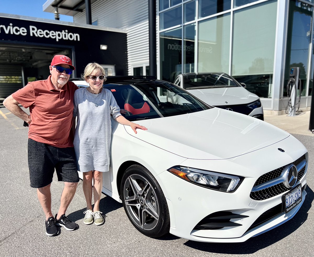 Congratulations to Cheryl and Tom on the purchase of their new A250. #mbkingstonfamily