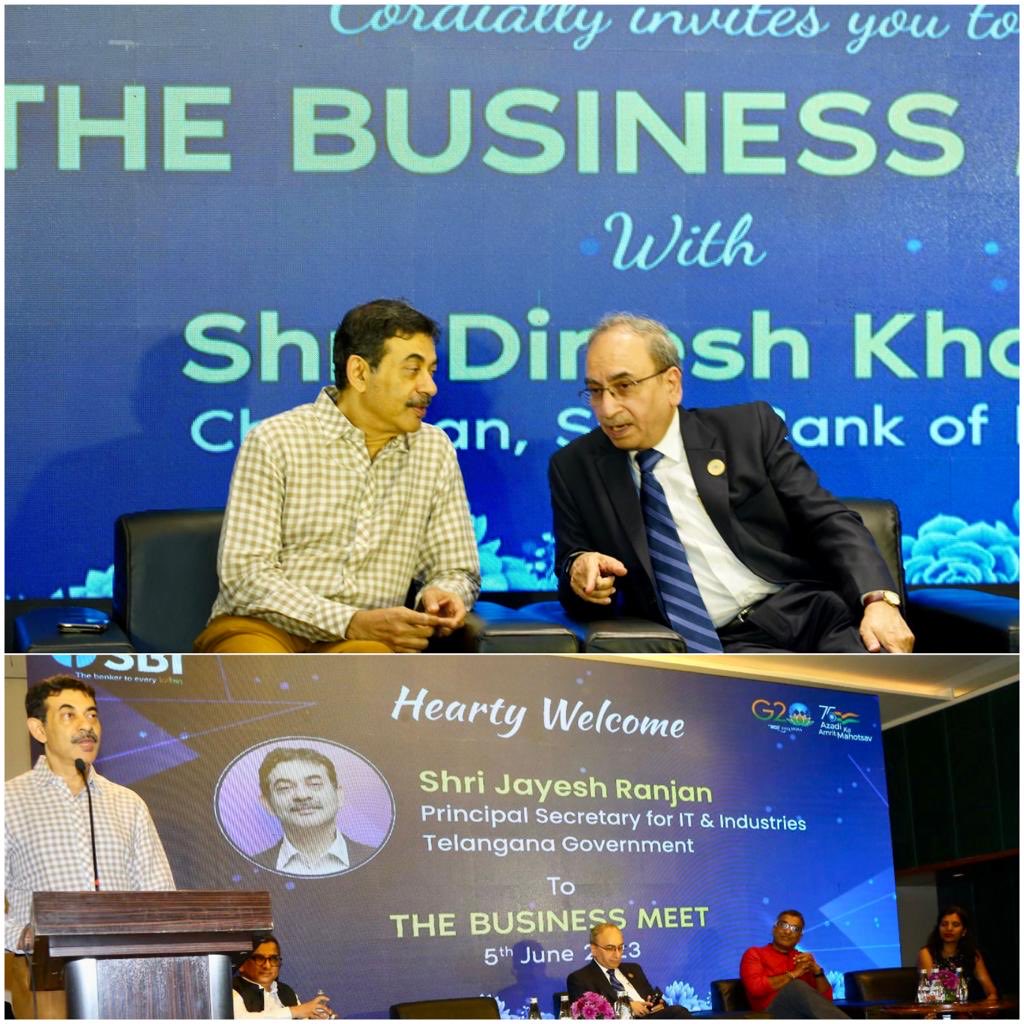 A great news for Hyd startups …⁦<a href="/TheOfficialSBI/">State Bank of India</a>⁩ launches a dedicated startup branch. Chairman Mr Dinesh Khara pledges a range of banking and financial services to our startups