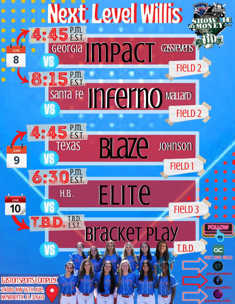 NextLevelWillis's tweet photo. 🗺️📍On the road to Newberry, Florida for @PGFnetwork Show Me The Money
Coaches come check us out!#LevelUp #showmethe💰@NextLevelWillis https://t.co/4sz3jgDB2Y