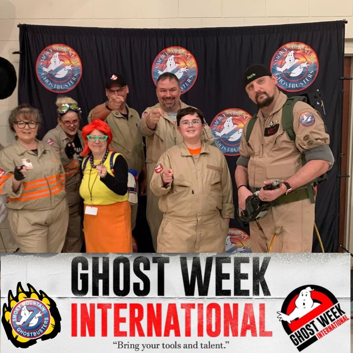 knoxbusters's tweet photo. Smoky Mountain Ghostbusters join the Ghostbusters franchises from all over the world to celebrate “GHOST WEEK 2023.”
SMGB members look forward to seeing everyone in New York on Ghostbusters Day. https://t.co/eh7CX50gu4