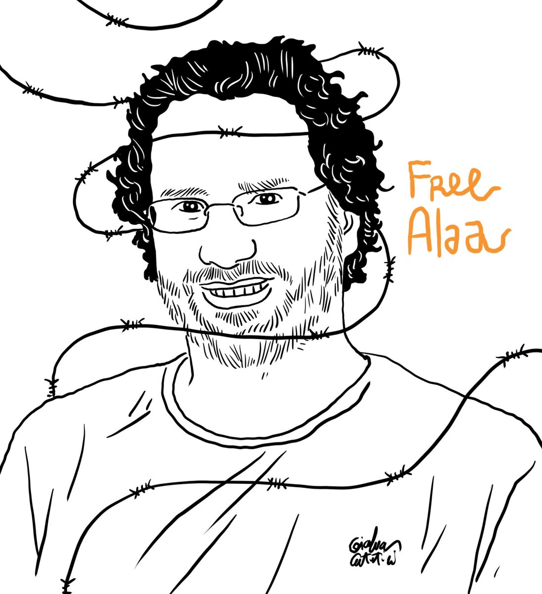 Freedom for #Alaa!
#Alaa si è impegnato per i diritti umani e per questo è in prigione in Egitto. Non ci sono novità sulla sua liberazione. #Ricordiamolo
#Alaa
#SaveAlaa #FreeAlaa @FreedomForAlaa