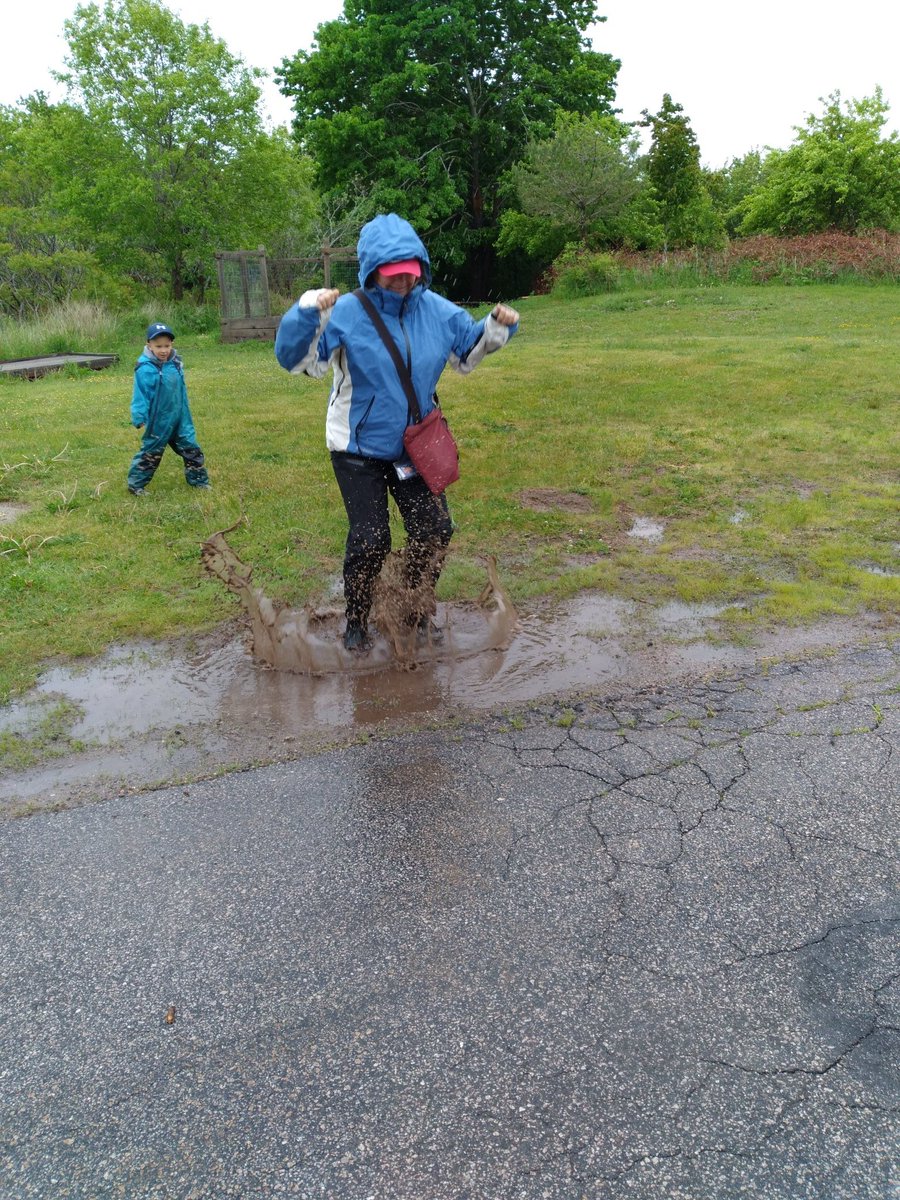 PPMissJenn's tweet photo. We did some estimation and hypothesized today about who could make the biggest splash, and was it the height of the jump or the size of the shoes that makes the splash bigger.  Science is soooo fun.
#nspreprimary
#outdoorlearning
#discoveryandinvention https://t.co/5Stda8eLON