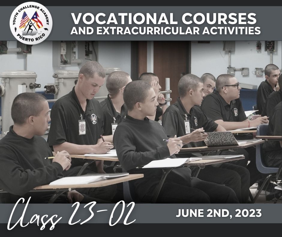 ychallengepr's tweet photo. Vocational Courses for Class 23-02 has begun.
As part of their experience at ChalleNGe, cadets participate in their courses for vocational certifications.
#ChalleNGepr #AceptaElReto #YouthChalleNGeAcademy #ChalleNGeWorks #PRYCA #NGYCP https://t.co/DzE8imm87g