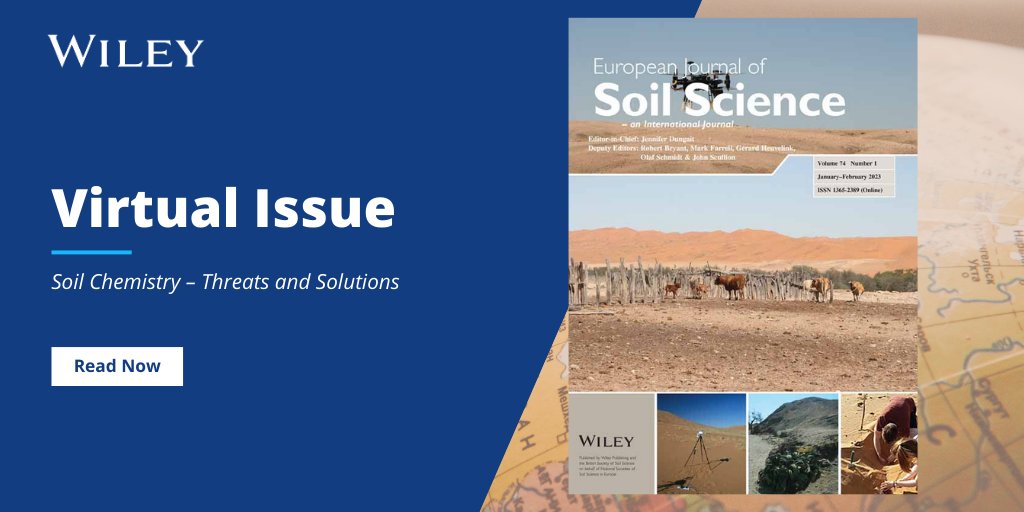🆕 #VirtualIssue in @ejsoilscience focuses on threats and solutions to soil #chemistry, examining contamination and environmental impact. Many thanks to @DanEvansol for collating these articles to commemorate #WorldEnvironmentDay. ⤵️ ow.ly/XS1I50OBYJP @Soil_Science