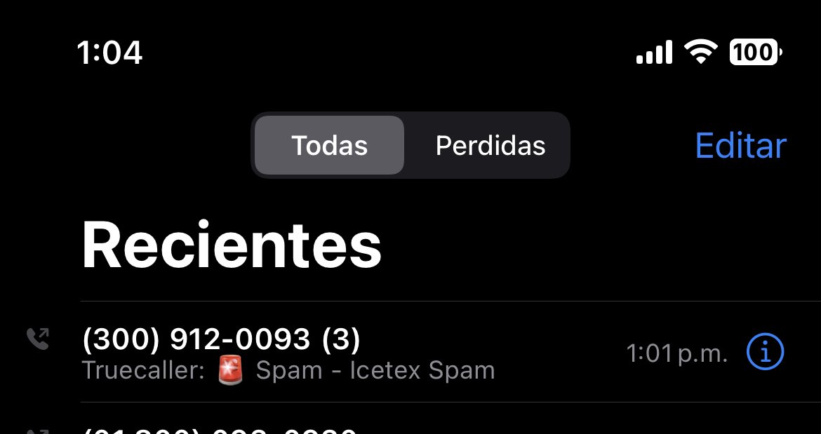 StephiCale's tweet photo. @Supersalud @epssura Hola @Supersalud parece que me llamaron pero el número está reportado como Spam y no entra la llamada, me dejaron un buzón sin número de contacto. Quedo atenta https://t.co/W7s29WZd9F
