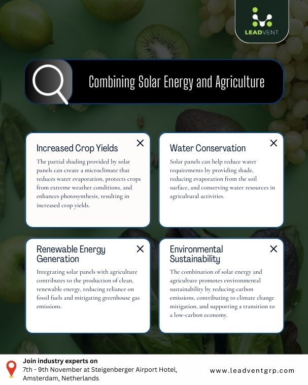 leadvent's tweet photo. Combining Solar Energy and Agriculture is the new normal. Find out how it's being done.
Sign up here - https://t.co/4Taxc82St8
#AgriVoltaicEurope #europe #leadvent #AgriVoltaics #agriculture #solarfarming #renewableenergy #sustainability #climatechange #FoodSecurity #agritech https://t.co/GO2nTXkWpf