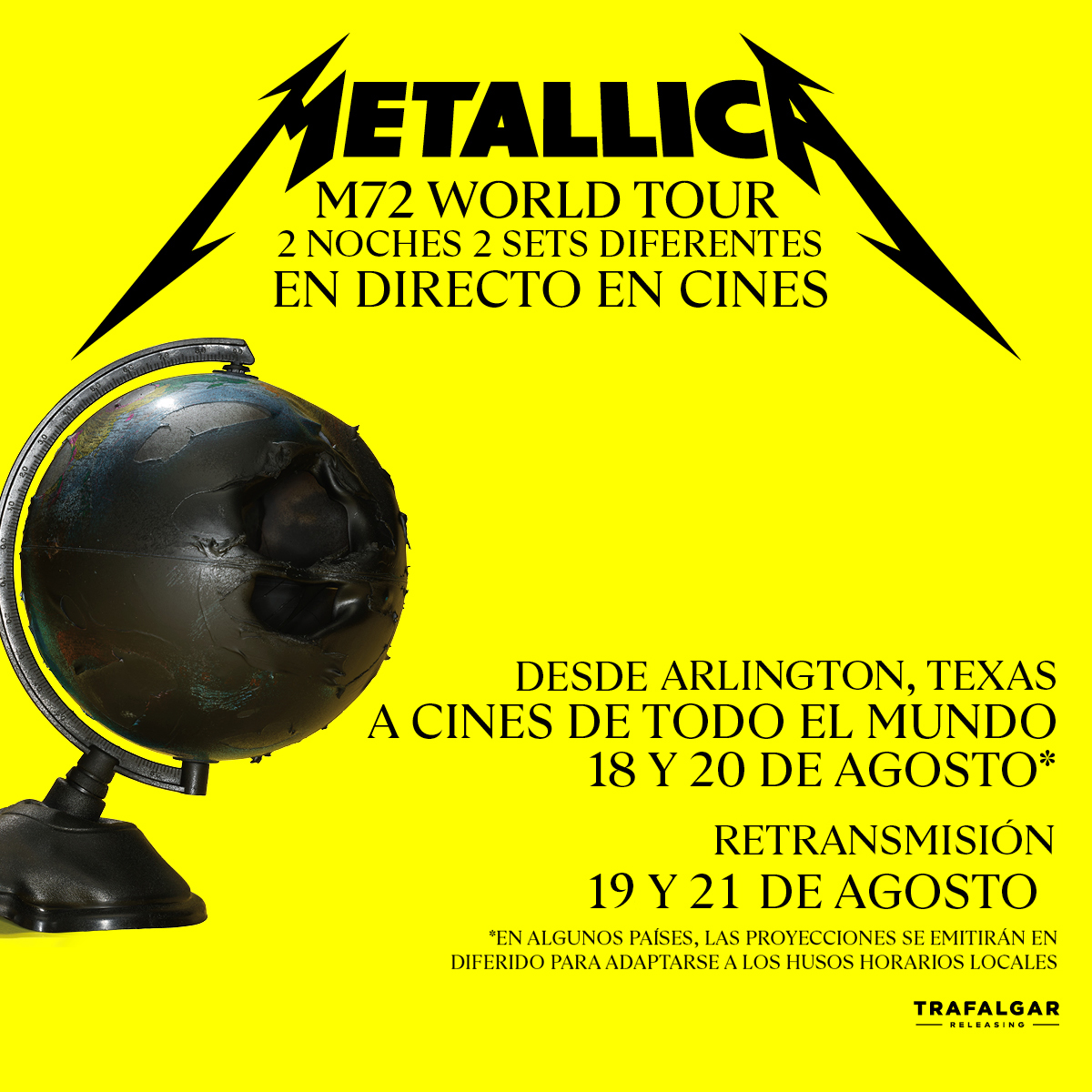 Cinemark Chile on Twitter "METALLICA M72 WORLD TOUR LIVE FROM ARLINGTON ⚡🔥⚡🔥 Metallica llega