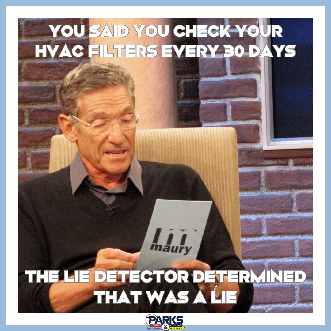 ParksHVAC's tweet photo. Don't forget about changing your air filters! No only does it improve the air quality of your home, but it also improves the longevity of your HVAC system! https://t.co/Xs3QYDIFIT