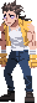the_flying_kick's tweet photo. Sonny Lee Evolution and Appreciation Post.
#DoubleDragon #SonnyLee #PixelArt https://t.co/zkm9cVfV6a