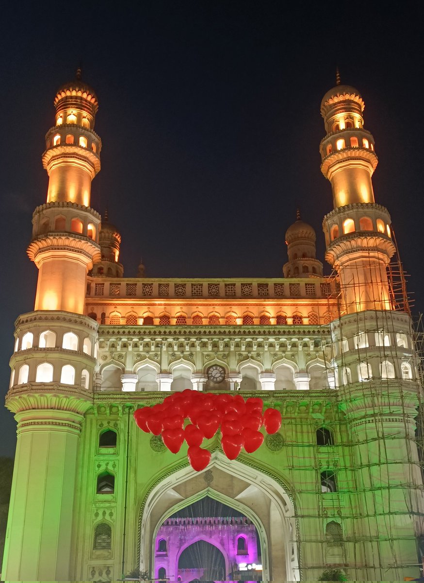 Pic Of The Day ♥️ 
#Charminar #LoveHyd #Hyderabad #Telangana #Hyderabadi #DishaPatani #Prabhas #BacktoDecember #Spiderman3 #TilluSquare #Longlive #ICanSeeYou #Kishan #Theking #INDvsAUS #WTCFinal #TestCricket #RohitSharma𓃵 #KSBharat #Karnataka #TelanganaFormationDay #UttarPradesh