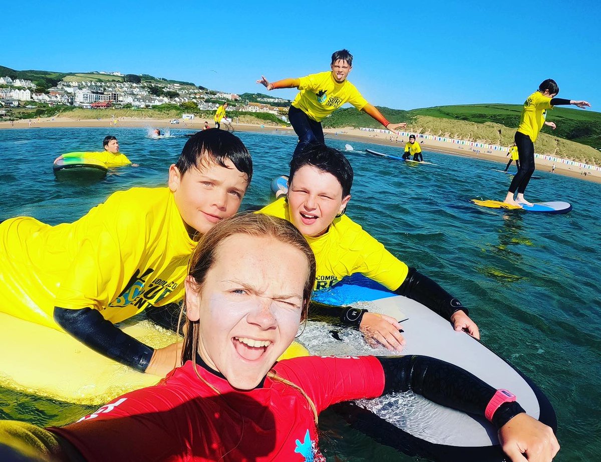 WoolacombeSurf's tweet photo. Brilliant session for Grom Squad, lovely to have so many new faces as well as lots of familiar ones! Bring in the waves! 🌊☀️👏🙌 @surfingengland #woolacombe #gromsquad #youngsurfers #nextgeneration #rad #rippers #logbooks #training #surfing #bootcampstyle #woolacombebay https://t.co/BZC6nHRHjt