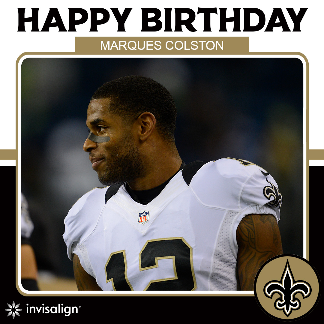 Happy birthday to the former New Orleans Saints wide receiver and Super Bowl 44 champion, Marques Colston!! 