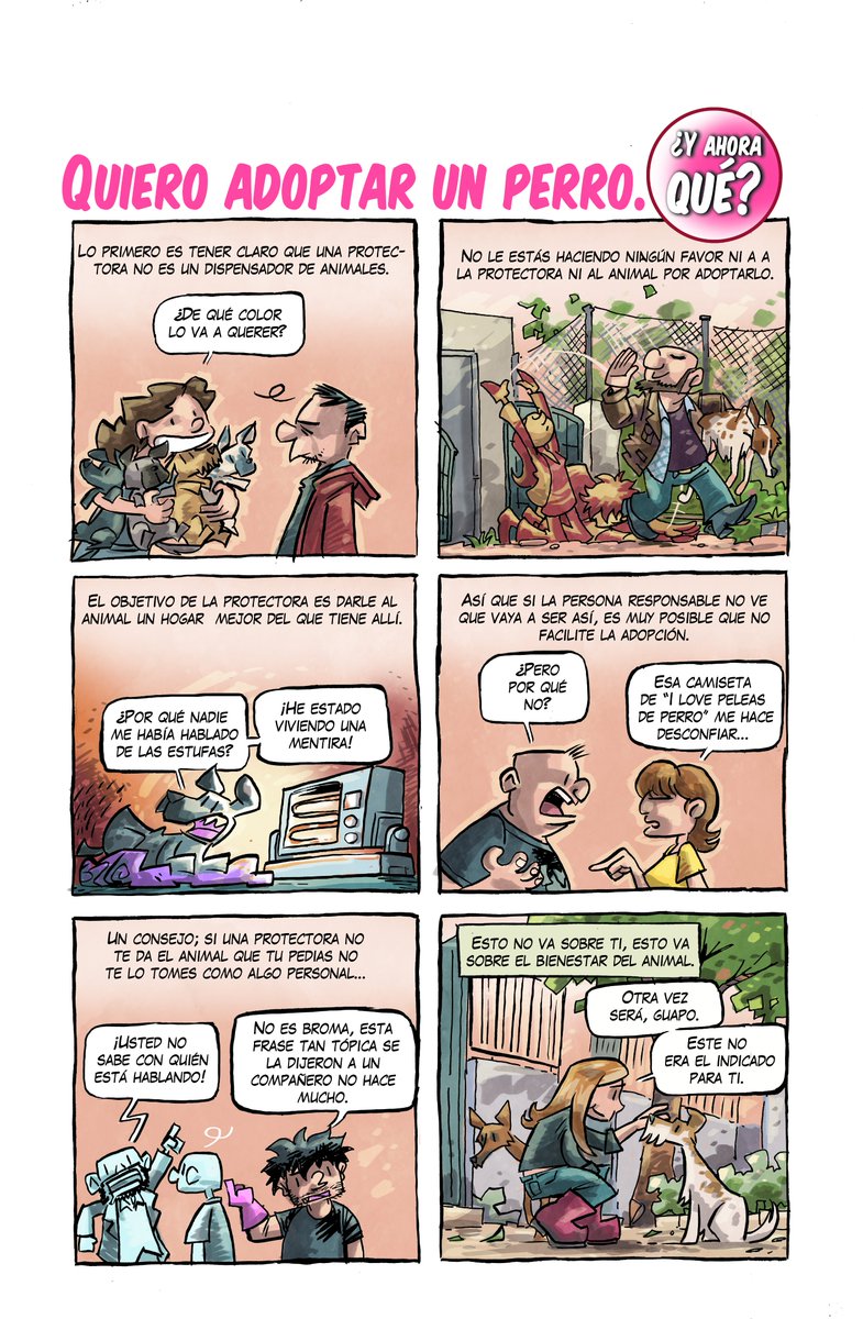 En #Refugio te contamos que pasa cuando quieres adoptar un animal en una protectora.
Ahora estamos de preventa de esta nueva edicion actualizada grafitoeditorial.com/comic/refugio/
Puedes leer las primeras páginas y las distintas opciones de participar en el enlace
Dale al RT!!!