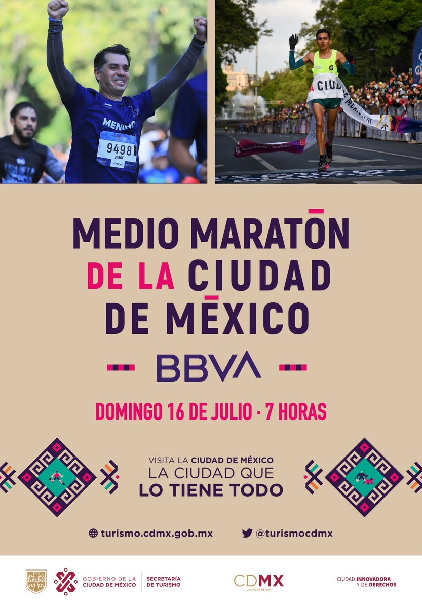 ¡Hey, corredor@s, ya viene el Medio Maratón de #LaCiudadQueLoTieneTodo! ¿Están list@s? 🏃✨🏃‍♀️
Disfruta de su grandiosa ruta recorriendo lugares icónicos como Avenida Paseo de la Reforma y Bosque de Chapultepec. 🌳