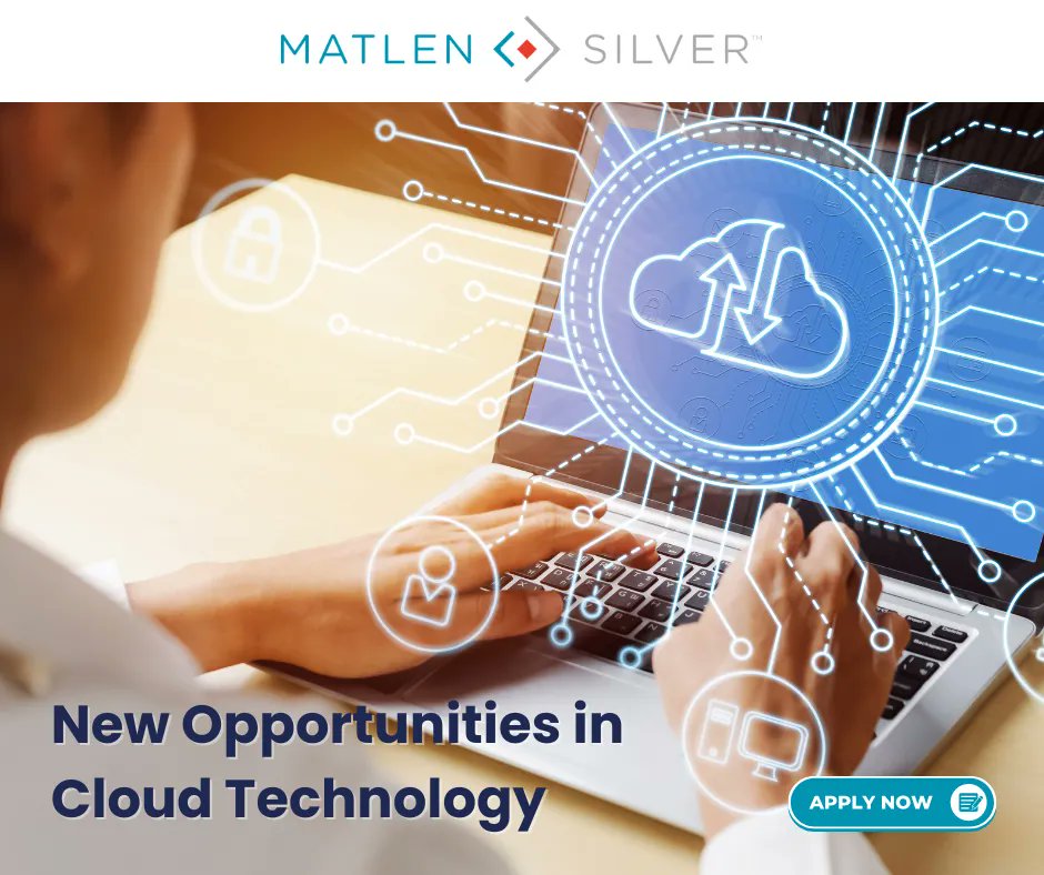 MatlenSilver's tweet image. We have IT jobs in the &quot;cloud!&quot; 

If you have experience in cloud development, architecture, security, etc., check out our Matlen Silver roles that call for cloud skill sets and apply today: buff.ly/3OTV9jU

#clouddeveloper #cloudengineer #ITstaffing #ITjobs #techjobs