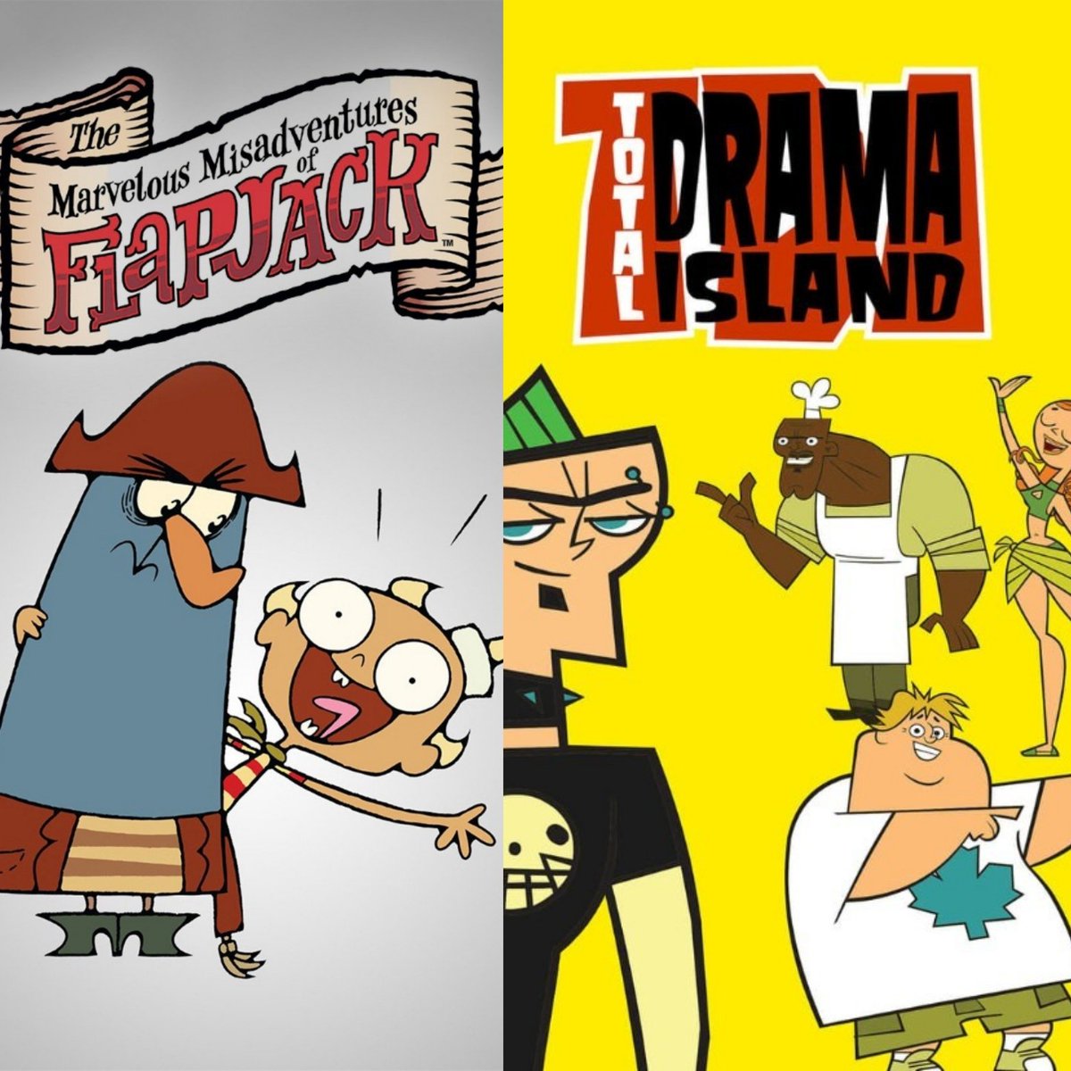 ArenStenslie's tweet photo. Today's the #15thanniversaries of @cartoonnetwork's #TheMarvelousMisadventuresofFlapjack" & #TotalDramaIsland.
#CartoonNetwork #Flapjack #CaptainKnuckles #BubbieBubbie #TotalDrama #Heather #ChrisMcLean #Gwen #LeShawna #Duncan #Lindsay #Courtney #Izzy #Owen #Ezkiel #ChefHatchet https://t.co/PKJcX1lnLV