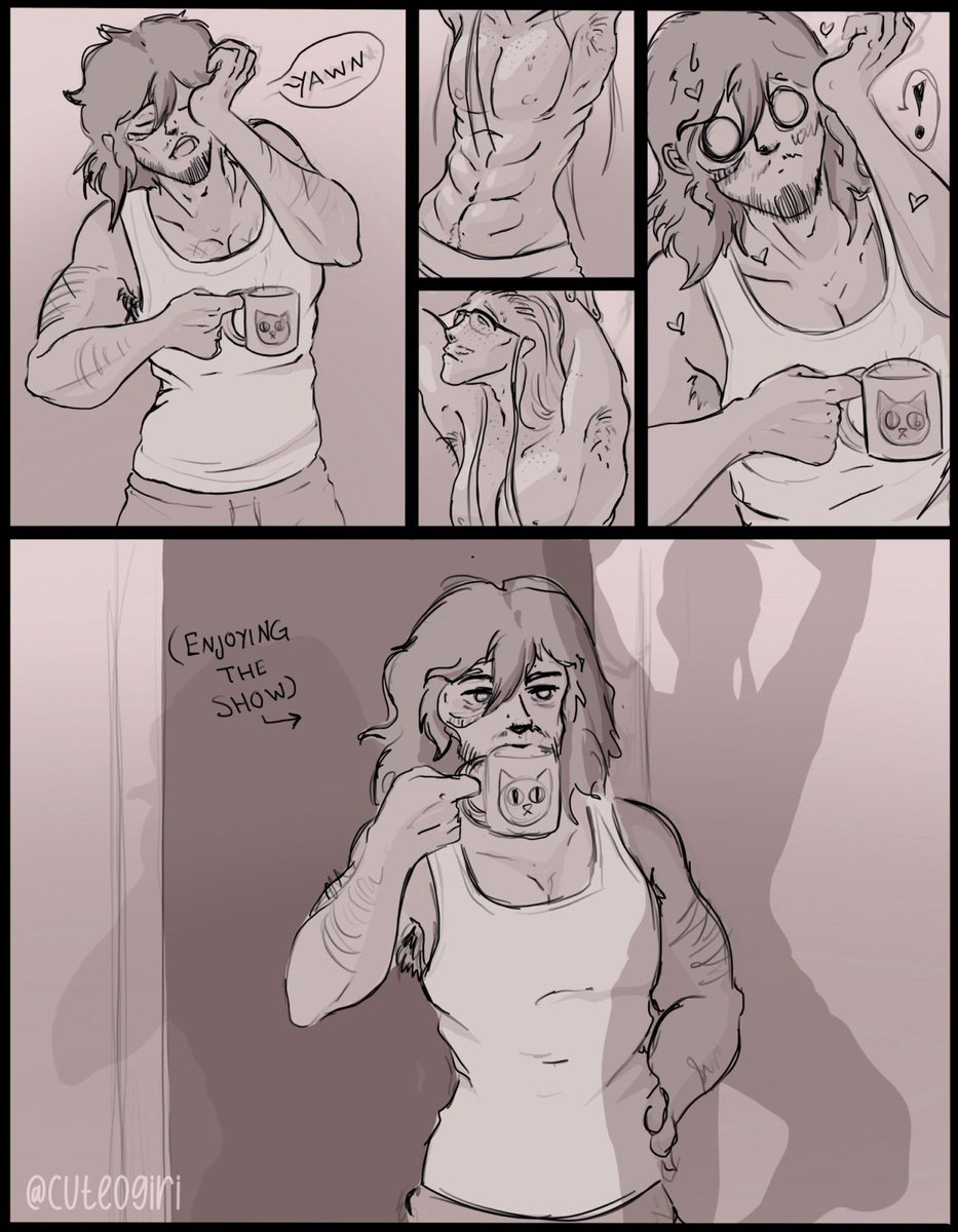 Look at this old erasermic comic I found… morning routines