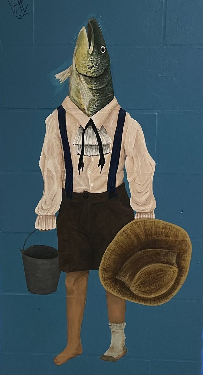 When Val asked if they could do a mural for me, I asked for something “very Val.”
And they absolutely delivered! 
I. LOVE. IT.