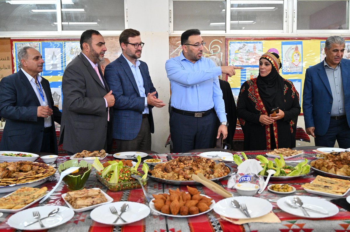 (3) We cannot of course end this beautiful day without the taste of Palestinian cuisine! made with love by our #PalestineRefugee Women to support their home-based catering services! They are super talented & make up their own heavenly recipes! #UNRWAWorks @UNRWA