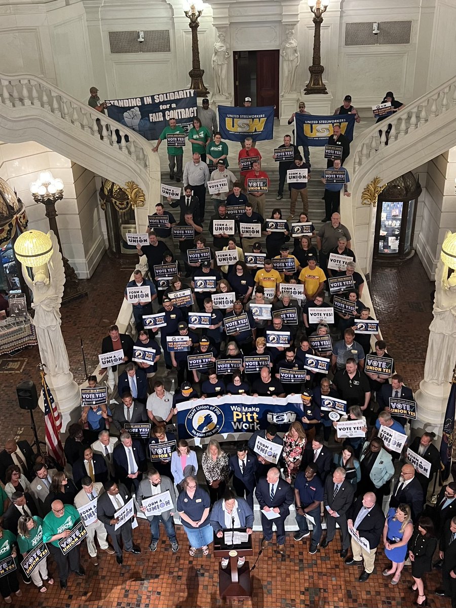 PaHouseDems's tweet photo. Standing strong for workers' rights! 📢✊
Unions empower workers by advocating for fair wages, safe working conditions, and real benefits. https://t.co/C1fJP7rZd1
