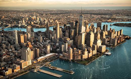 New York City comprises 5 boroughs sitting where the Hudson River meets the Atlantic Ocean. At its core is Manhattan, a densely populated borough that's among the world's major commercial, financial and cultural