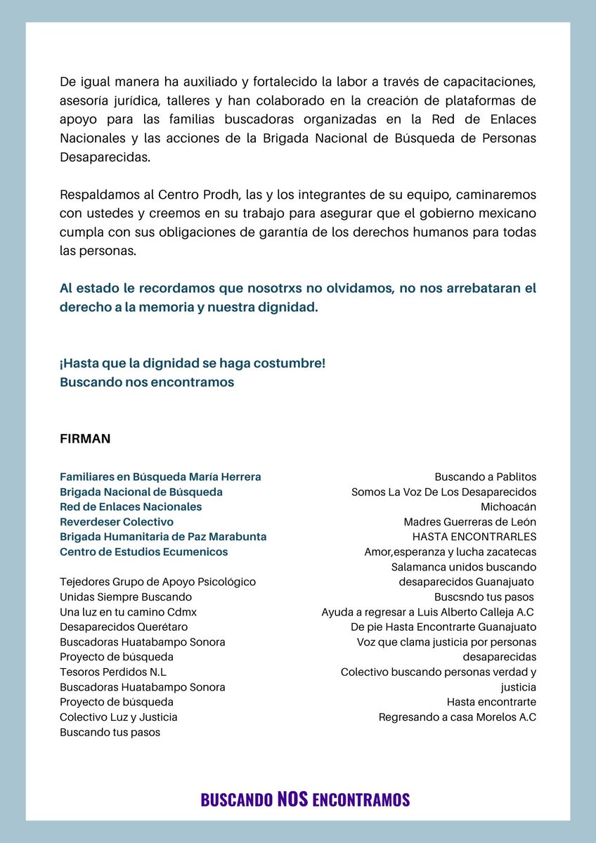 Brigada Buscándol@s tweet media