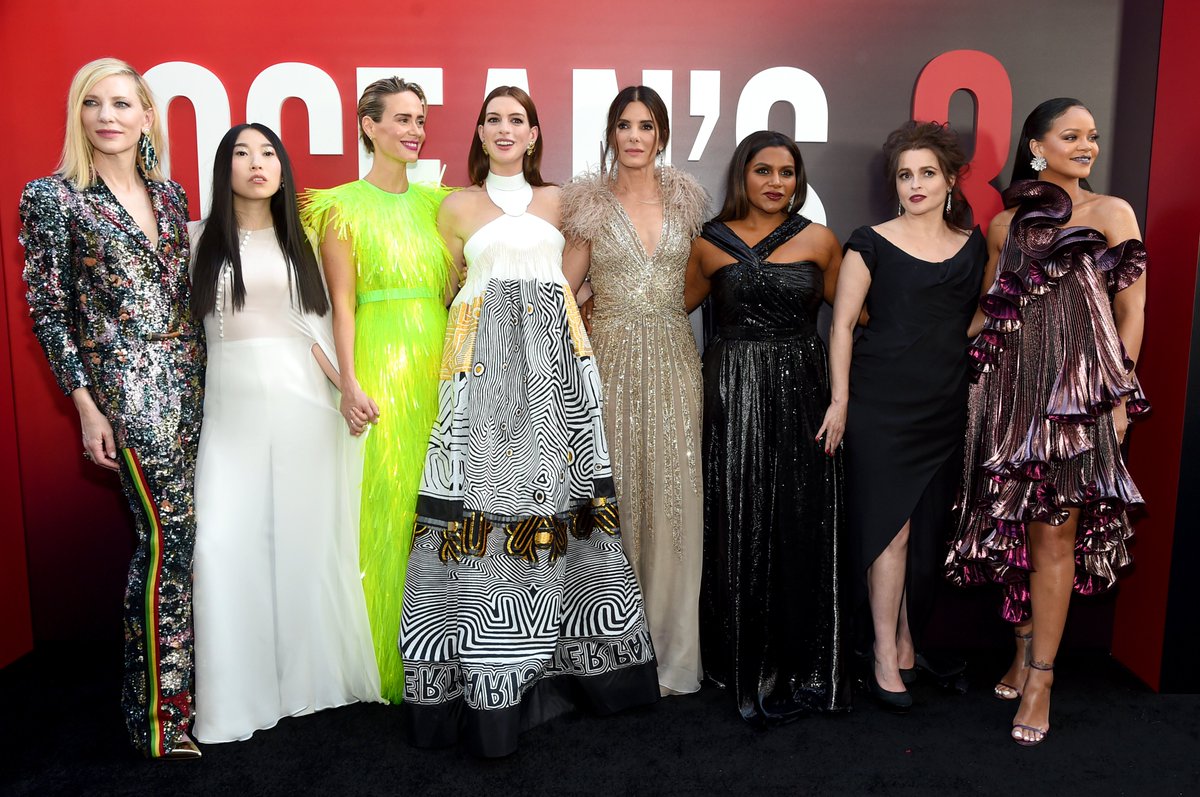 Remembering the absolutely STACKED cast of #Oceans8, released five years ago today 🎬
