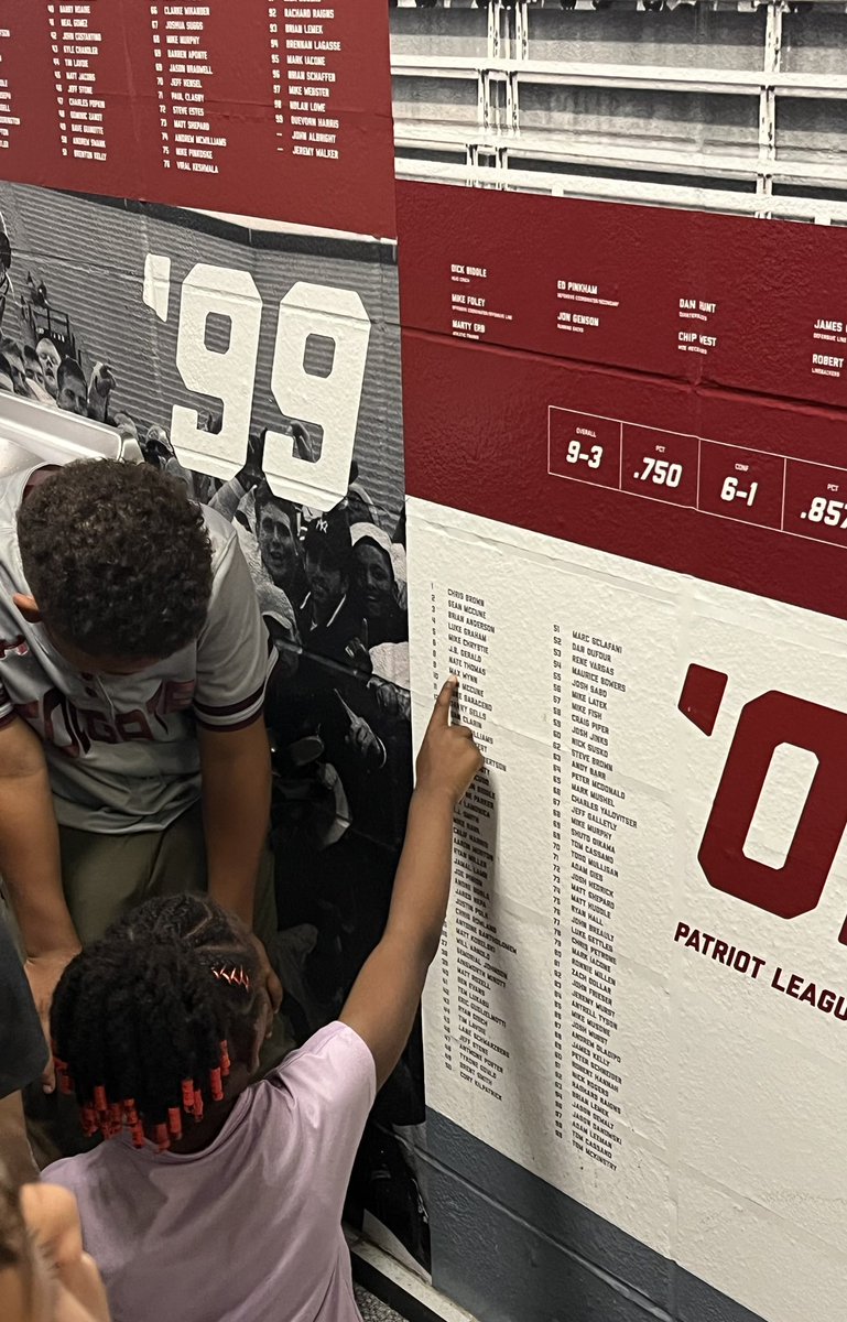Just wrapped up a special reunion weekend <a href="/colgateuniv/">Colgate University</a>.  Great to connect w/ all the <a href="/ColgateFB/">Colgate Football</a> CHAMPIONS who made it back to campus!

Each member of every 🏆 team has their place on our Wall of Champions for moments like ⬇️ ‼️

#Legacy #Family 
#ThreeForTheGate
