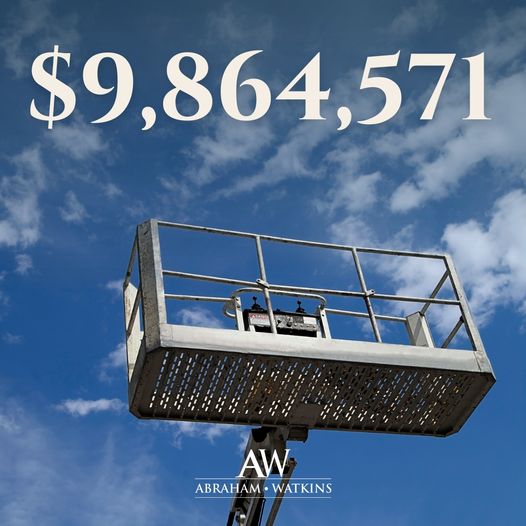 Managing partner Benny Agosto Jr. & attorney Lena Laurenzo obtained a jury verdict for more than $9.8 million on behalf of two clients who lost a loved one. The fatal boom lift accident was unanimously attributed to a variety of errors made by the manufacturer. 

#personalinjury