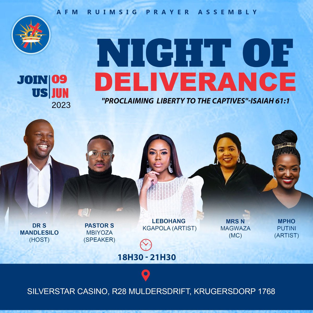 Mphoputini's tweet photo. You are invited to our night prayer this coming Friday! https://t.co/bKXSPy9GWb