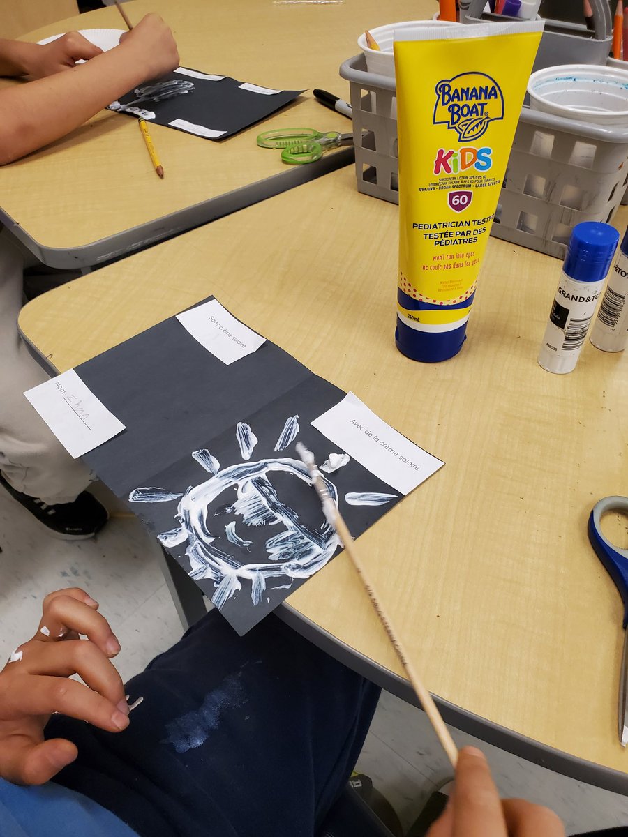 Learning about 🌞 safety!
We are painting with sunscreen and we will put our creations in the window.
What will they look like in a few days? 🤔