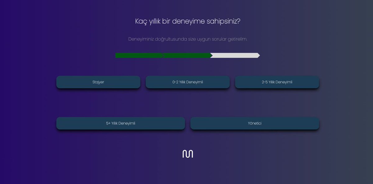 mulaimm's tweet photo. Son olarak, tecrübenizi işaretledikten sonra mülakata başlamaya hazırsınız! Artık yazılım mülakatlarına kendinizi hazırlamanız bu kadar kolay. Başarılar dileriz! 🚀 🌐 Website: https://t.co/4KKKPEXpTw https://t.co/DTUKOXleAG