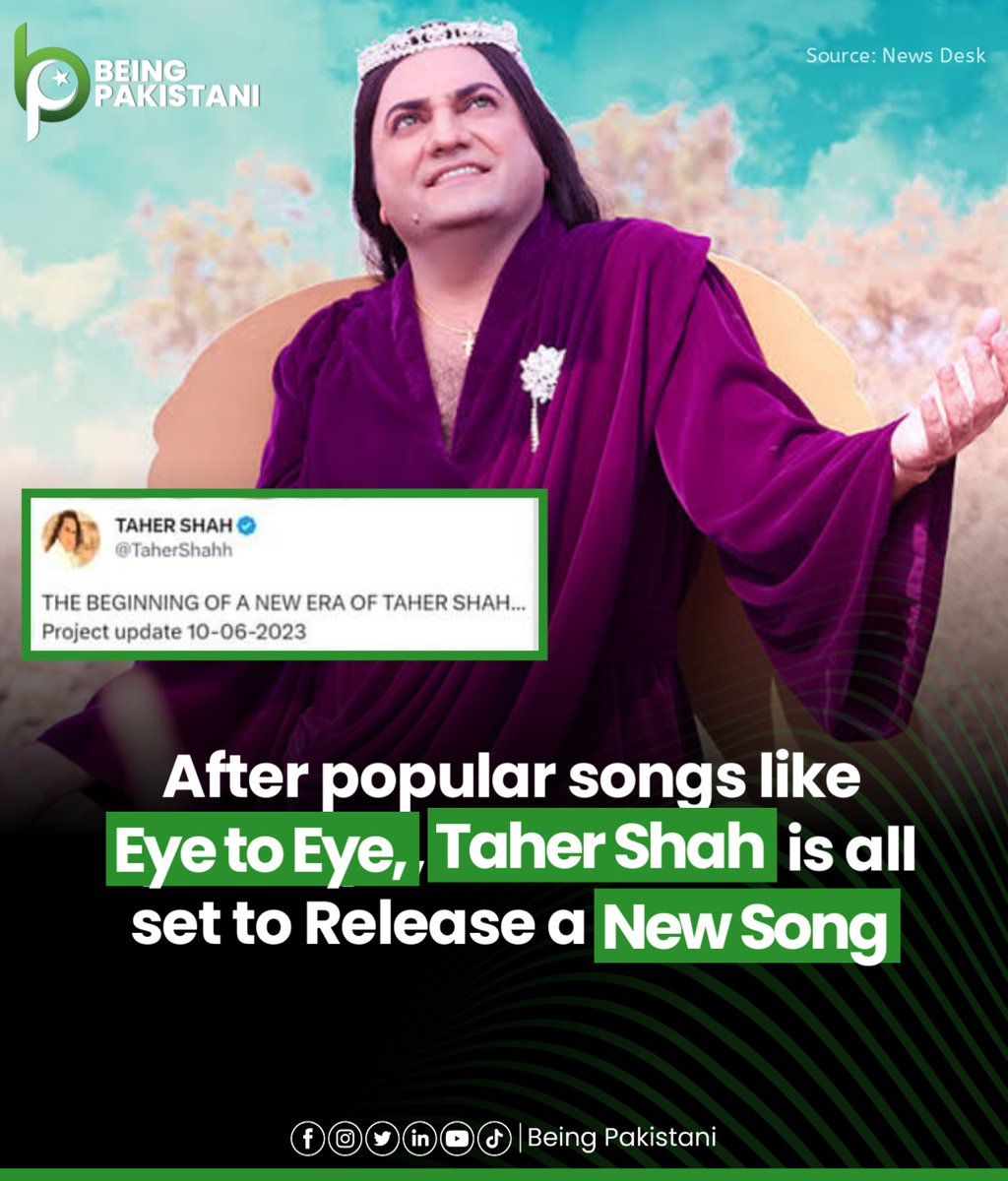 Are you Ready? The iconic and viral singer Taher Shah who's known for his unique way of singing style has announced his comeback regarding an upcoming release.

#BeingPakistani #TaherShah #EyetoEye #Angel #dhinchekpooja #selfie #tiktok #popular #instagram #trending