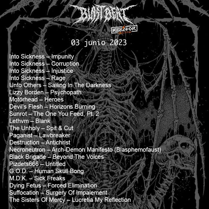 BBeat105's tweet photo. Ya está en plataformas el programa #188 de @BBeat105 (@SpotifyMexico, @ApplePodcasts e @ivoox)!!
#IntoSickness, @untootherspdx
@obsceneextreme, @CandelabrumFest
#StayBlast
#BlastBeat105 https://t.co/lScs6MWQQc