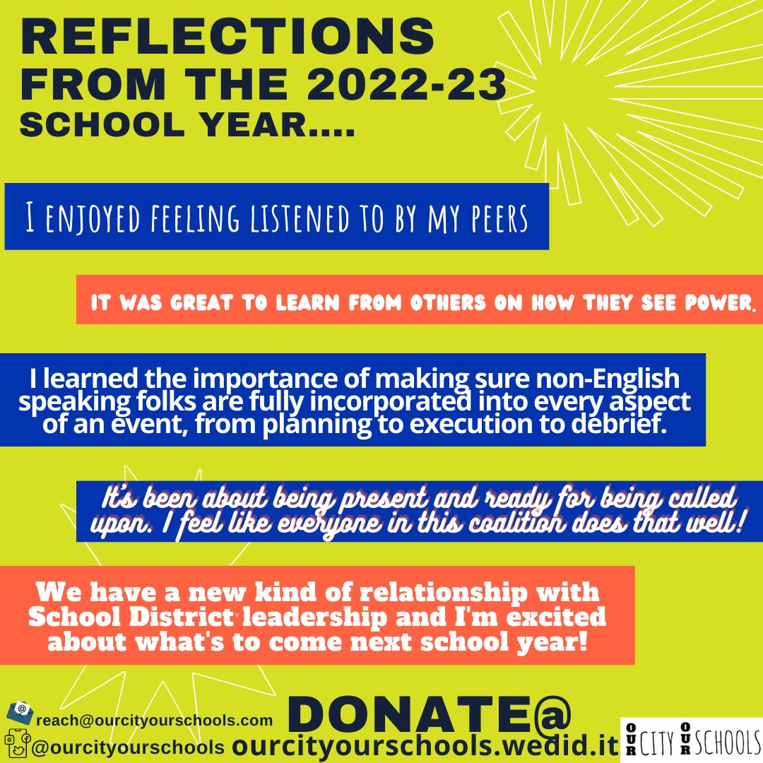 Our City Our Schools tweet media