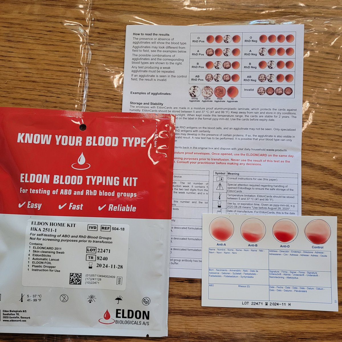 BuffaloAgLtd's tweet photo. Did you know you can do a blood type test at home? #kindacool https://t.co/jtn1xGWyoB