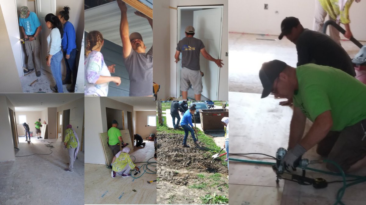 Happy Monday everyone! This weekend we worked on House 114. A special thanks to Ashley Home Store, Central Nebraska for sponsoring this house and of course to our awesome volunteers and homeowners for their hard work! #ashleyhometrendsbuildshomes #buildstrongcommunities