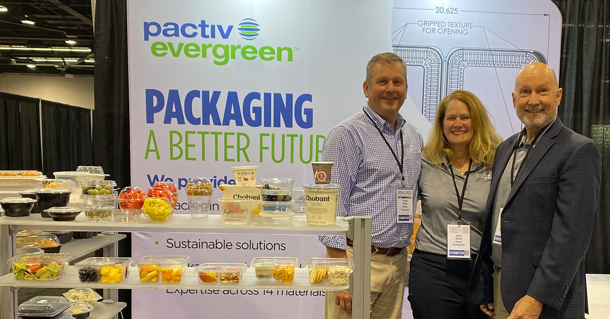 PactivEvergreen's tweet photo. Come see us at Booths 2592 and 2593 at the @IDDBA show this week at the Anaheim Convention Center in Anaheim. Pactiv Evergreen will be showcasing our broad range of dairy, deli, bakery and consumer packaged goods (CPG) solutions. #IDDBA2023 #PTVE #PactivEvergreen https://t.co/KqW4itI7rL