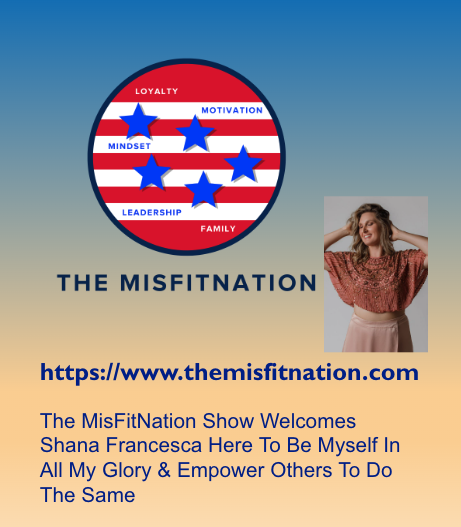 The MisFitNation Show welcomes Shana Francesca's 

youtube.com/live/V6jtCbOKo…

Audio: 
tinyurl.com/59ajxsb2

#author #speaker #coach #entrepreneur #joy #connected #veteran #vetsinpodcasting #vetsinradio #heroesmediagroup