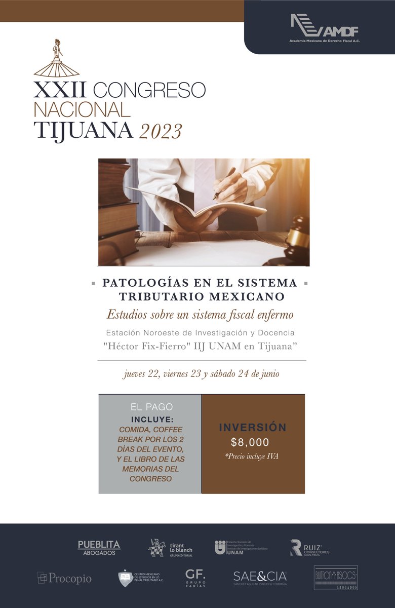 AMDF4's tweet photo. Comienza la cuenta regresiva para que comience el XXII Congreso Anual 2023 Tijuana. 
Tu inscripción incluye 1 copia del libro con las memorias de congreso, carpeta oficial del evento, alimentos y coffee break por ambos días del evento.
https://t.co/sfYAfNoZMp
@GabrielaRiosGra https://t.co/BZYI717Z8n