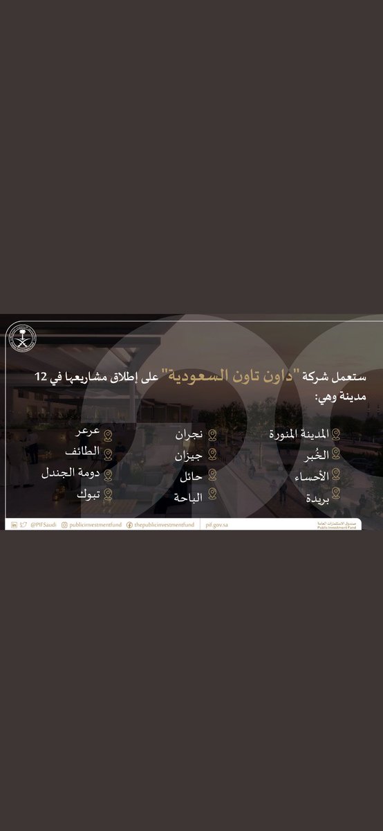 <a href="/SaudiDowntown/">داون تاون السعودية</a> بعد دعم سمو سيدي ولي العهد في الاستثمار والتخصيص في الانديه نتمنى من شركة #داون_تاون_السعودية رعاية نادي الجندل <a href="/Aljandal_Fc/">نادي الجندل السعودي</a> في #دومة_الجندل احد المناطق التي ستقام عليها مشاريع #داون_تاون_السعودية #تخصيص_الأندية_الرياضية <a href="/gsaksa/">gsa</a> <a href="/AbdulazizTF/">عبدالعزيز بن تركي الفيصل</a> ❤️🌹