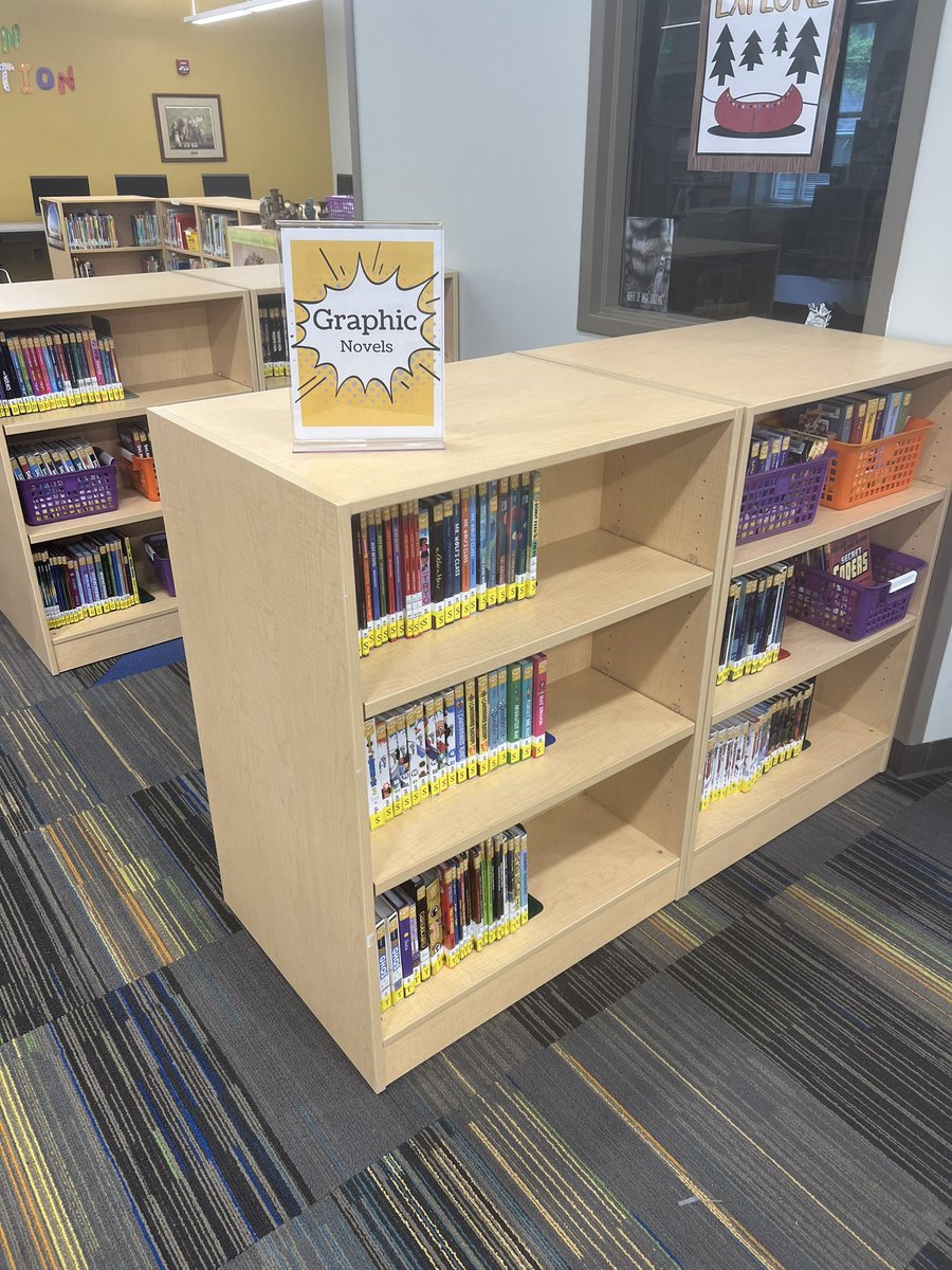 Annnnnnnnnnnnd the comics have MOVED! Much more room, and located in the middle of the library for ease of access! #TCSLibrarySquad #TuscaloosaReads #ALLibraries