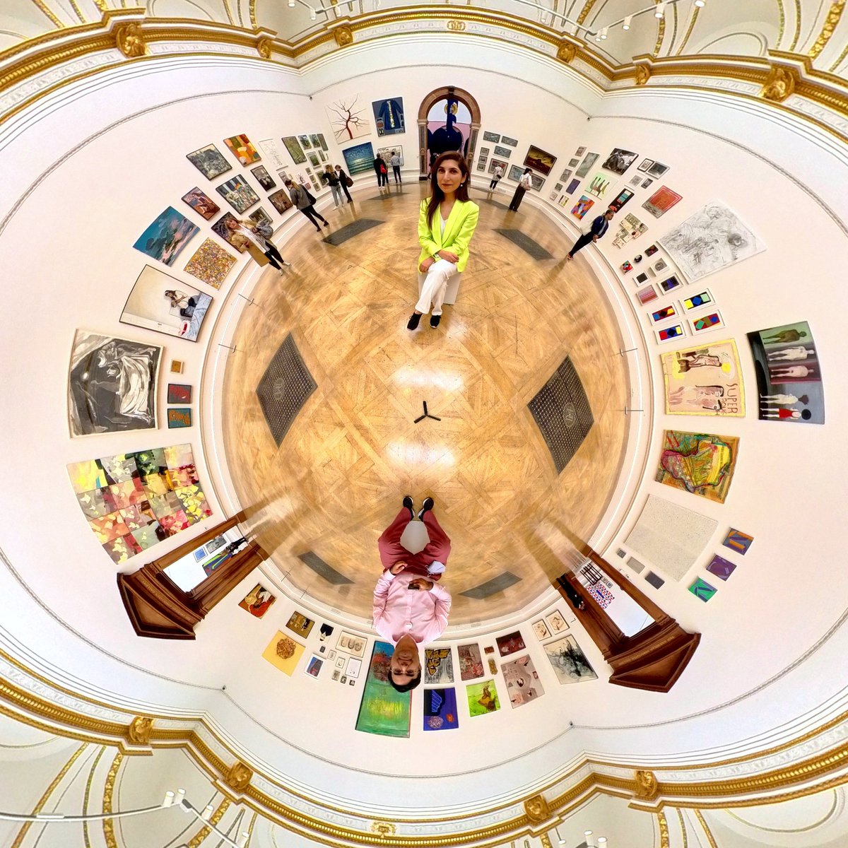 An amazing day at the Royal Academy of Art's 2023 Summer Exhibition press preview 👏

This 360 of one of the galleries gives you a taste of the fabulous creativity on display #RASummer