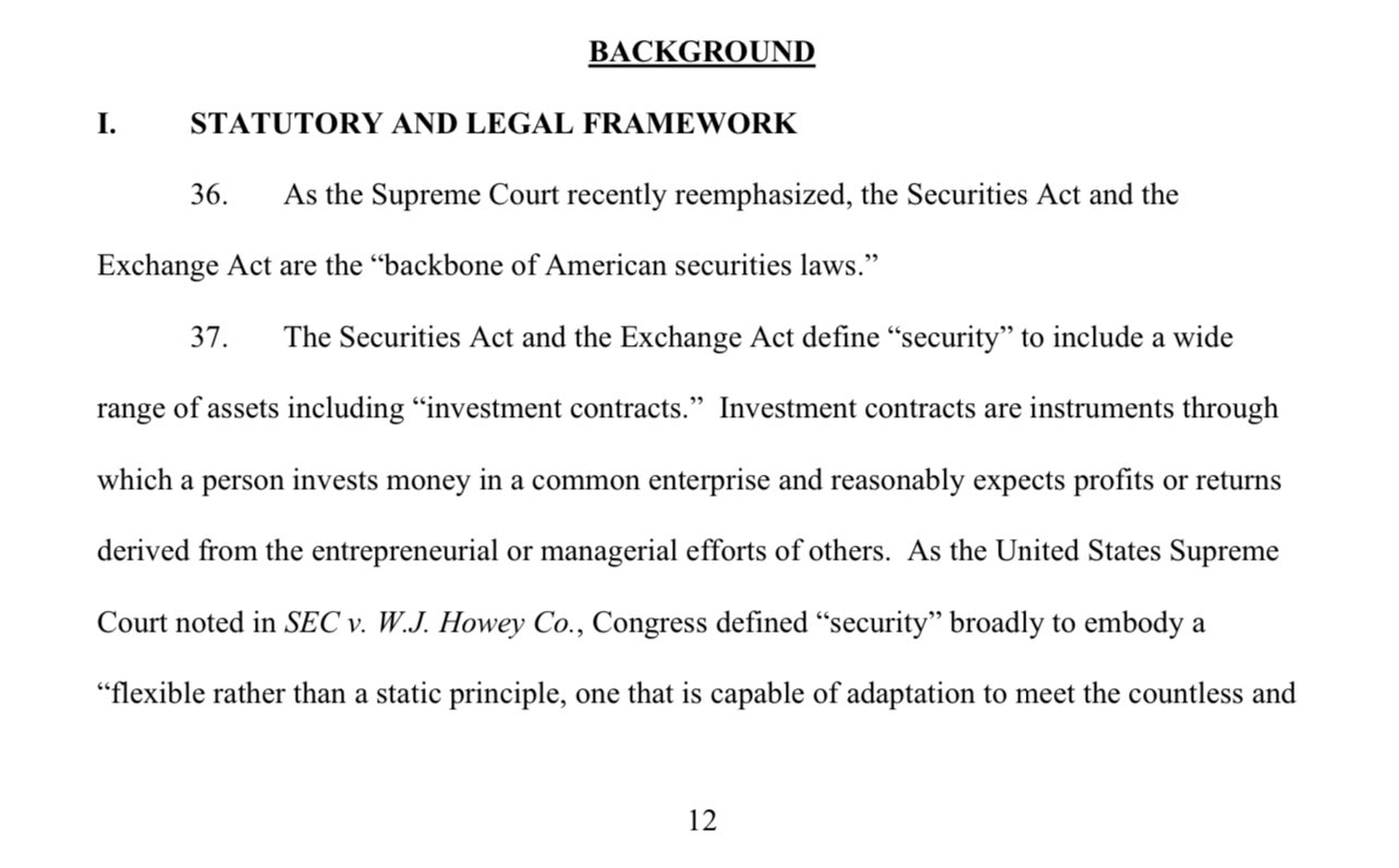 SEC Binance Complaint