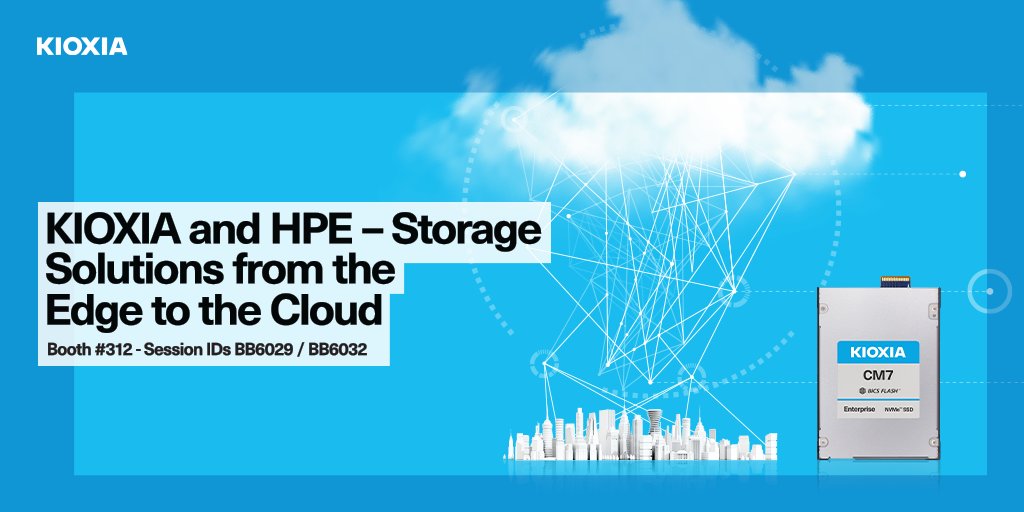 In just two weeks, meet KIOXIA at #HPEDiscover 2023 where we'll showcase live demos of ground-breaking storage solutions and HPE's Spaceborne Computer-2. Don't miss out! 🚀 bit.ly/3qj7Fzo