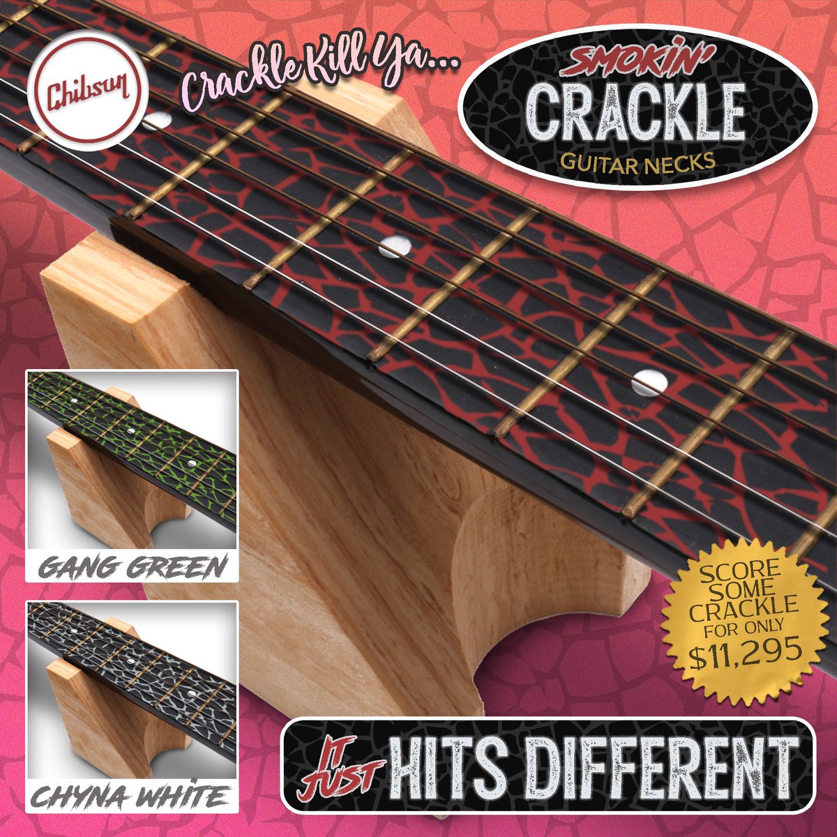 Say Yes To Crackle 

#chibson #chib #chibs #chibi #crackle #finish #guitarneck #gear #guitarist #guitarplayer #onlyachibsonisgoodenough