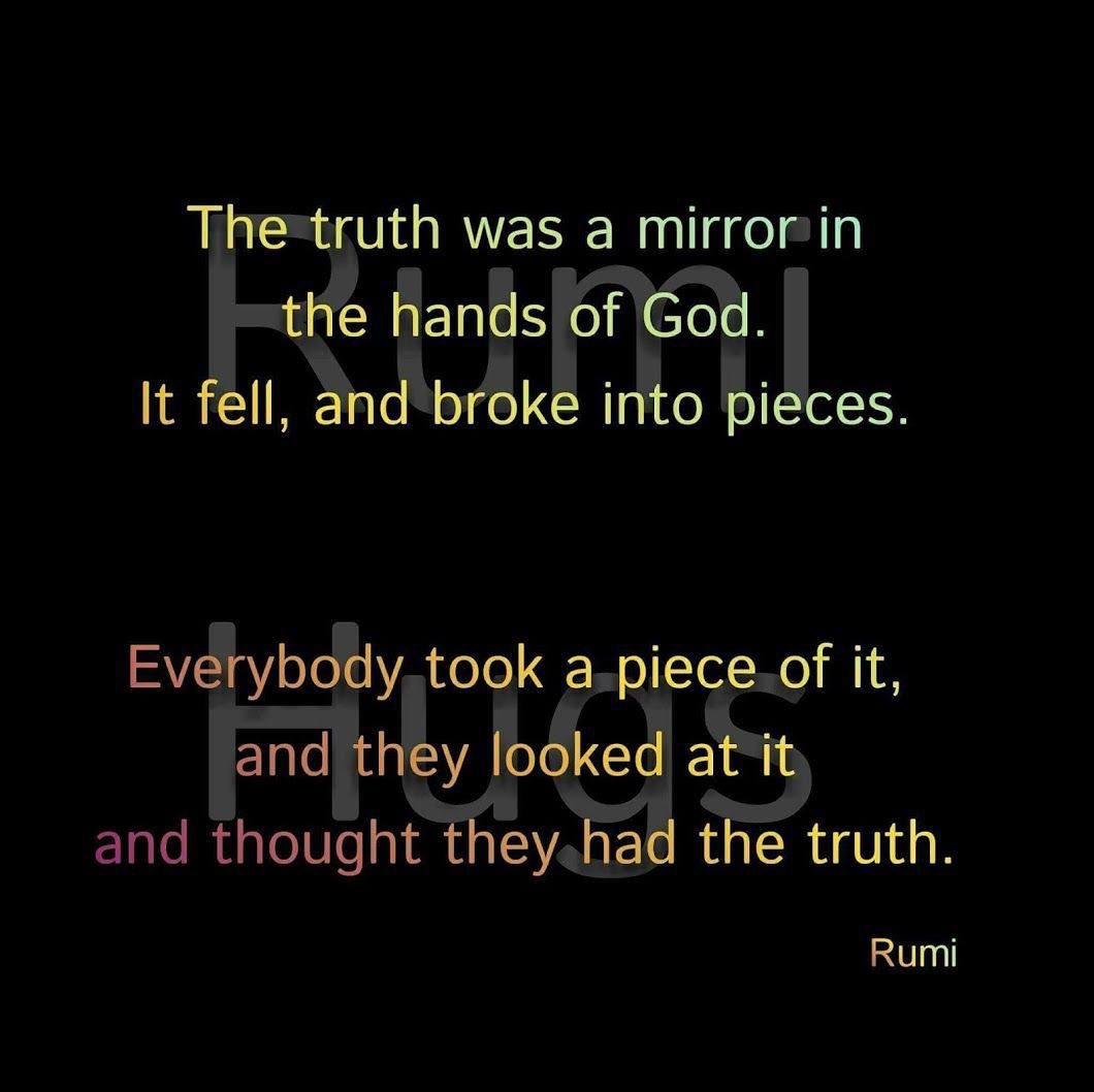 Q always says Think mirror 🪞 

Rumi Relevant