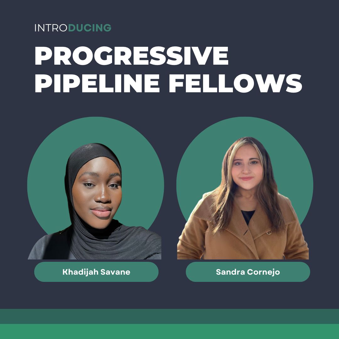 ProgMultiplier's tweet photo. Join us in welcoming Sandra and Khadijah to the team!

We're thrilled to partner with @ProgPipeline to build a diverse bench of fundraising talent and give young professionals valuable experiences in the nonprofit sector.

#ProgressivePipeline #FundraisingTalent #Internship https://t.co/N2WM8zqoCg